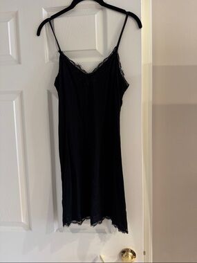 Express Black Lace-Trim Slip